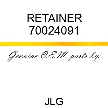 RETAINER 70024091