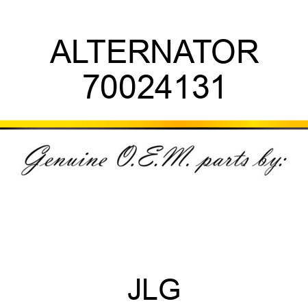 ALTERNATOR 70024131