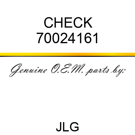 CHECK 70024161