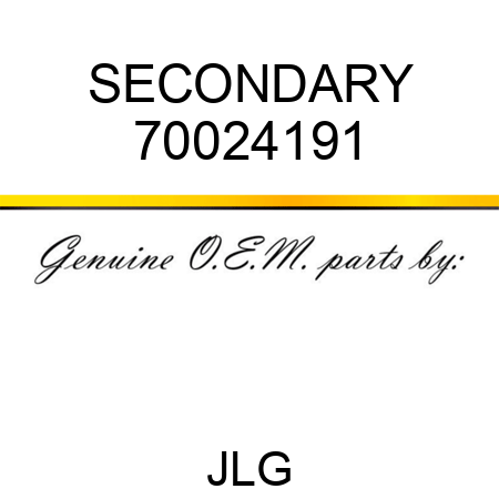 SECONDARY 70024191