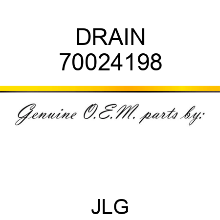 DRAIN 70024198