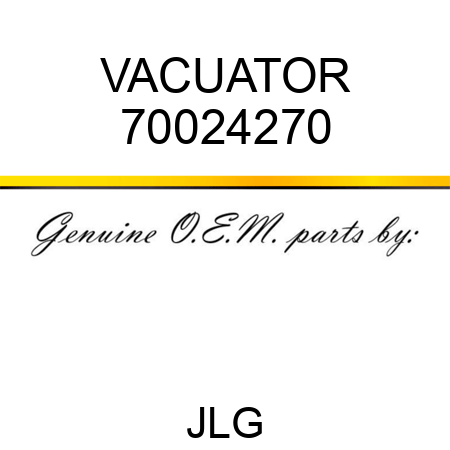 VACUATOR 70024270