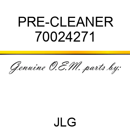 PRE-CLEANER 70024271