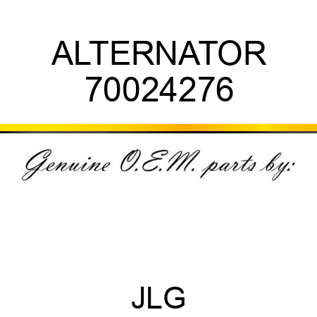 ALTERNATOR 70024276