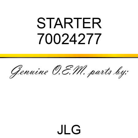 STARTER 70024277