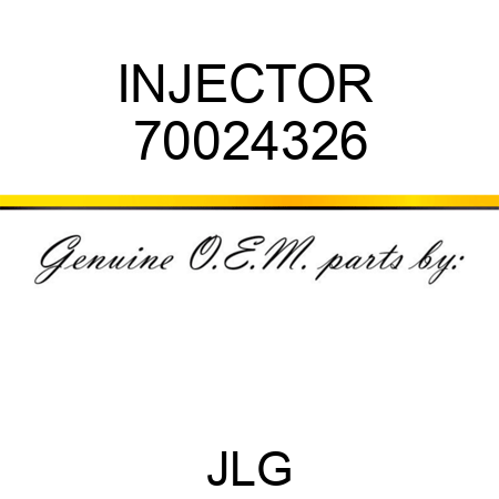 INJECTOR  70024326