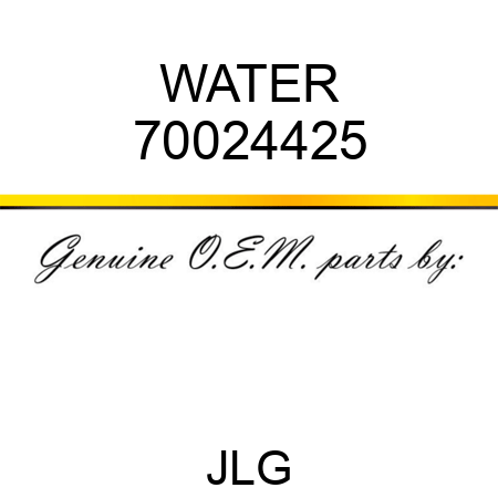 WATER 70024425