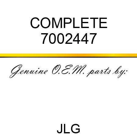 COMPLETE 7002447