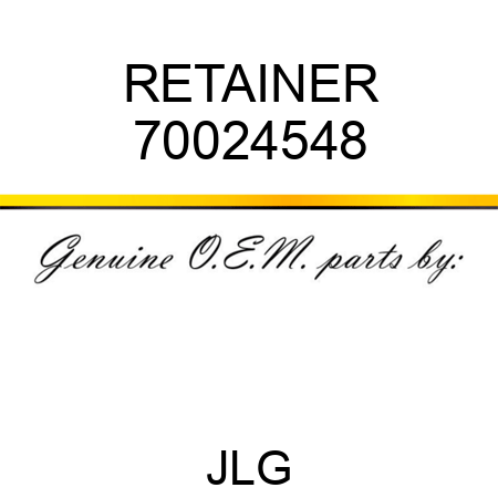 RETAINER 70024548