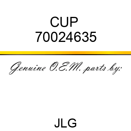 CUP  70024635