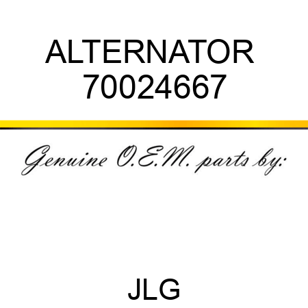 ALTERNATOR  70024667