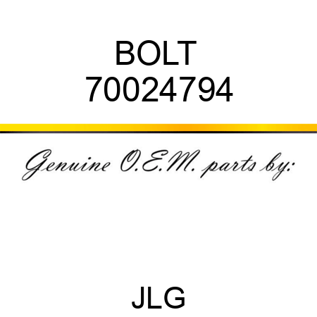 BOLT  70024794