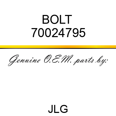 BOLT  70024795