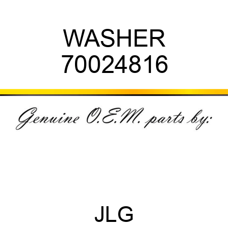 WASHER 70024816