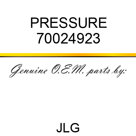 PRESSURE 70024923