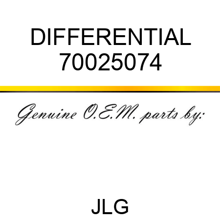 DIFFERENTIAL 70025074