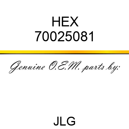HEX 70025081