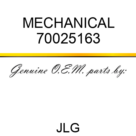 MECHANICAL 70025163