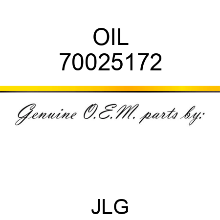 OIL 70025172