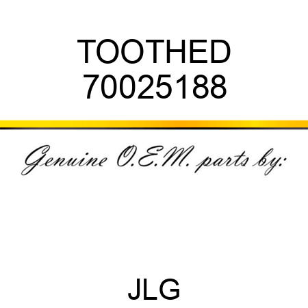 TOOTHED 70025188