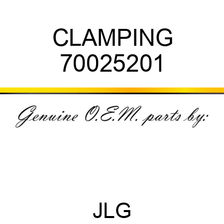 CLAMPING 70025201