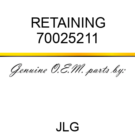 RETAINING 70025211
