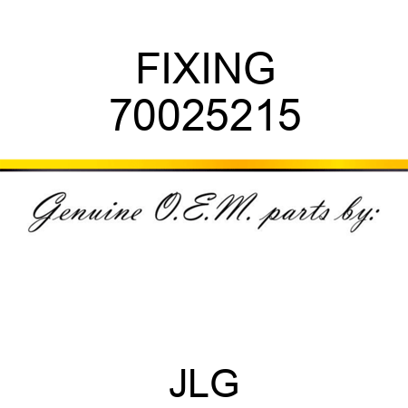 FIXING 70025215