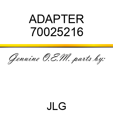 ADAPTER 70025216