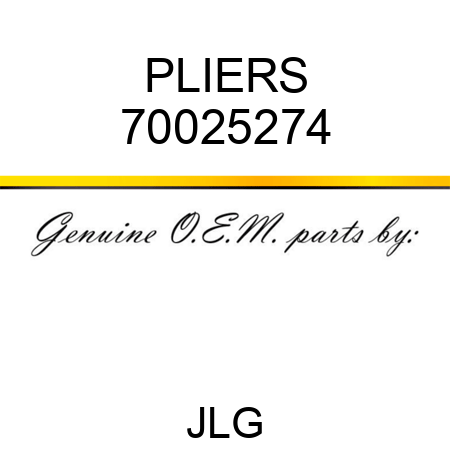 PLIERS 70025274