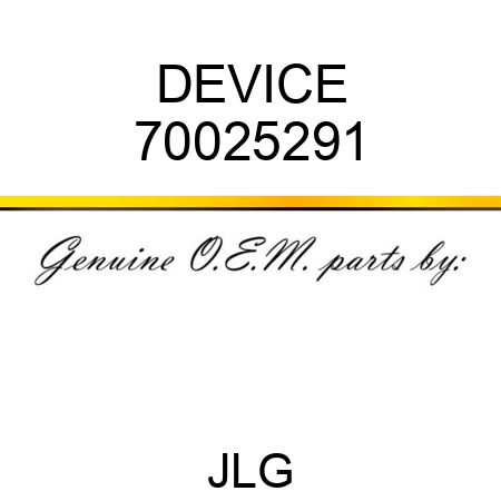 DEVICE 70025291