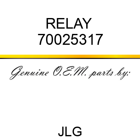 RELAY  70025317
