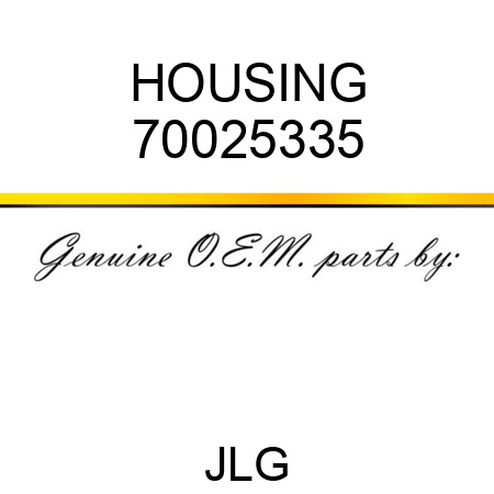 HOUSING 70025335