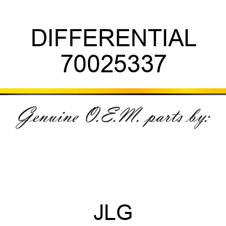 DIFFERENTIAL 70025337