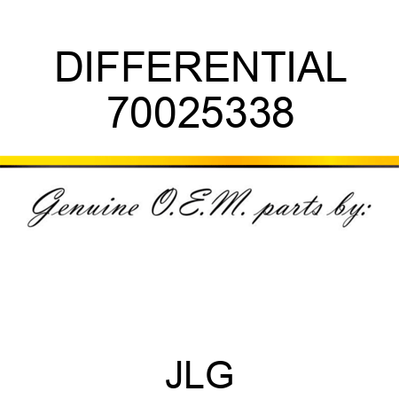DIFFERENTIAL 70025338