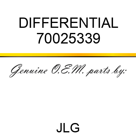 DIFFERENTIAL 70025339