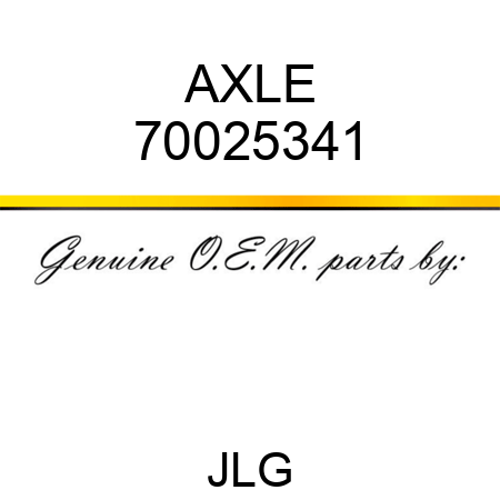 AXLE 70025341