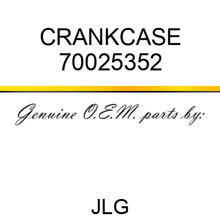 CRANKCASE 70025352