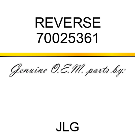 REVERSE 70025361