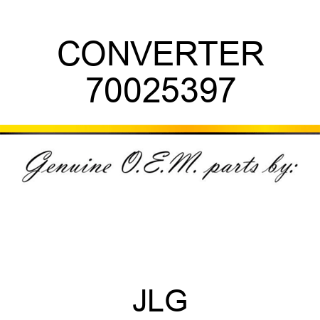 CONVERTER 70025397