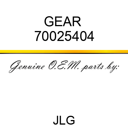 GEAR  70025404