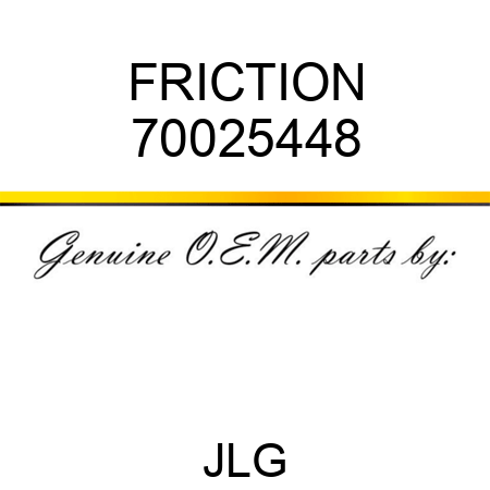 FRICTION 70025448