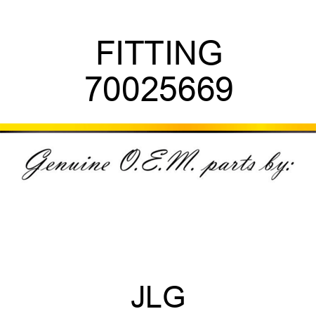 FITTING 70025669