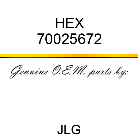 HEX 70025672