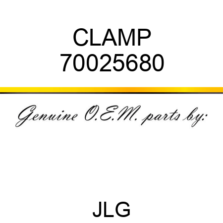 CLAMP 70025680