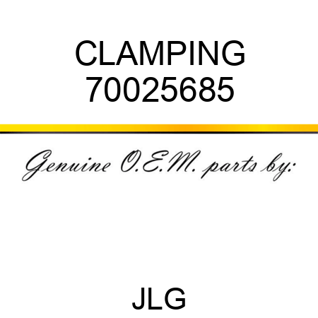CLAMPING 70025685
