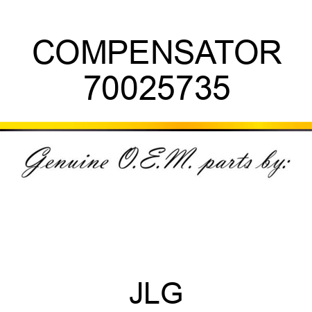 COMPENSATOR 70025735