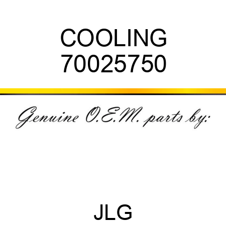 COOLING 70025750