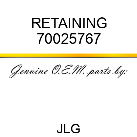 RETAINING 70025767