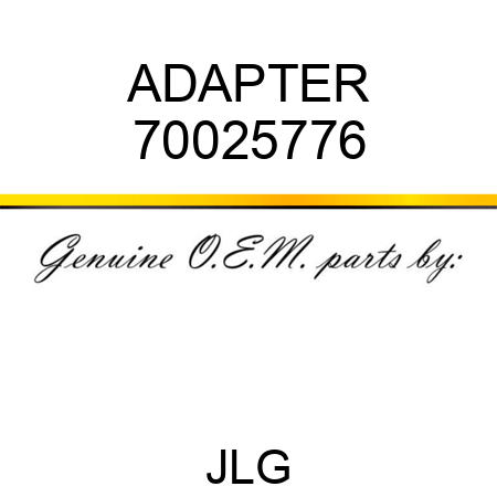 ADAPTER 70025776