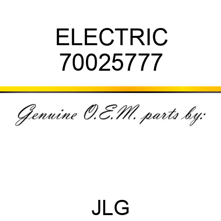 ELECTRIC 70025777